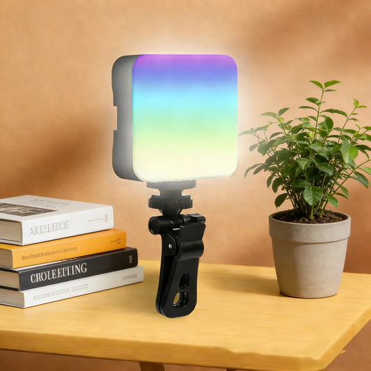 Pocket RGB Fill Light Portable LED Light Video Mini Fill Light For Camera Smartphone