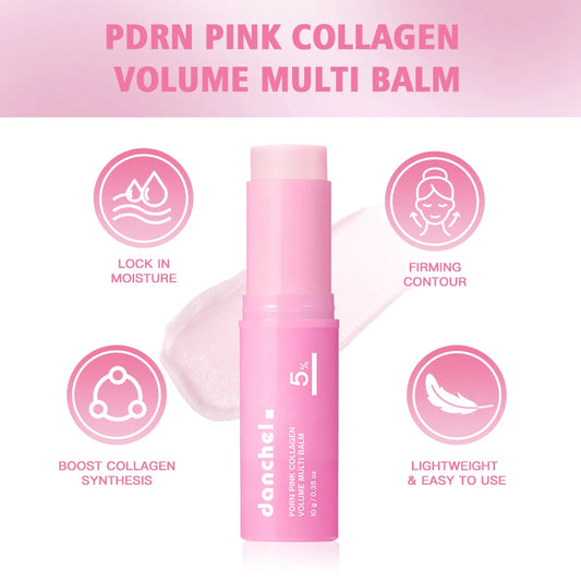 PDRN Pink Collagen Multi Volume Balm Stick Anti Aging Firming Anti Wrinkle