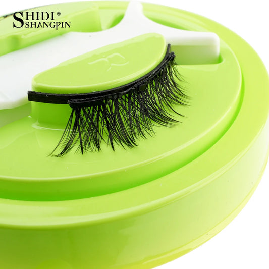 Magnetic False Eyelashes With Applicator Natural Look Soft Fluffy Faux Lashes Extension Reusable Makeup Tool