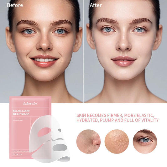 Bio-Collagen Real Deep Mask Supplement Collagen Hydrating Overnight Hydrogel Mask