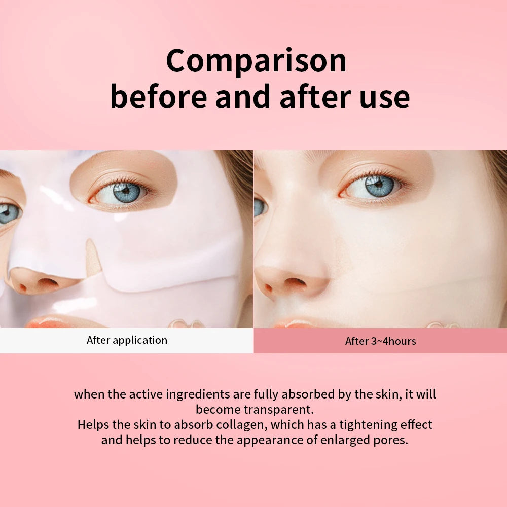 Bio-Collagen Real Deep Mask Supplement Collagen Hydrating Overnight Hydrogel Mask