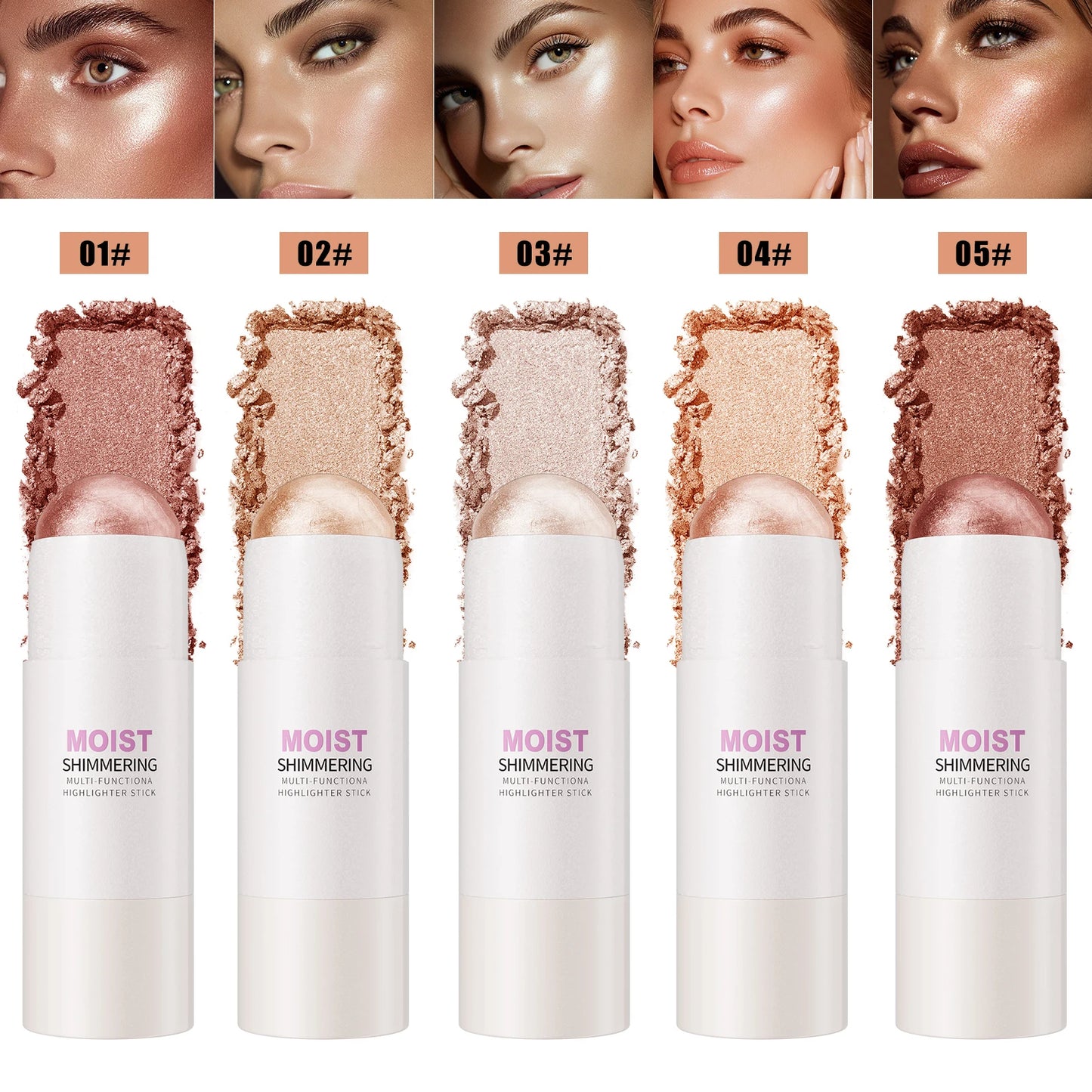 Natural Brightening Face Contour & Highlight Makeup, Medium Coverage, Buildable