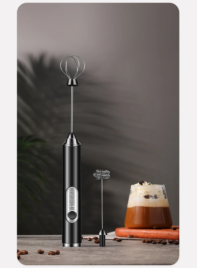 Mini Milk Frother For Coffee Mixer Handheld Egg Blender Electric Milk Foamer For Matcha Cappuccino Creamer Whisk Frothy Bubbler