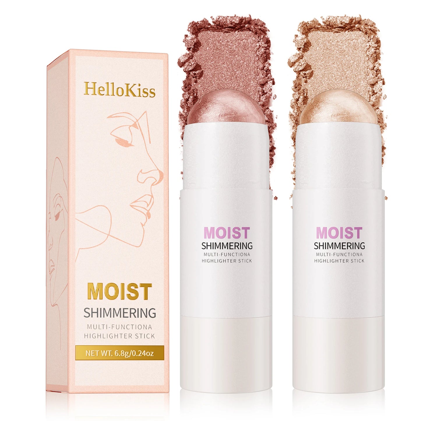 Natural Brightening Face Contour & Highlight Makeup, Medium Coverage, Buildable